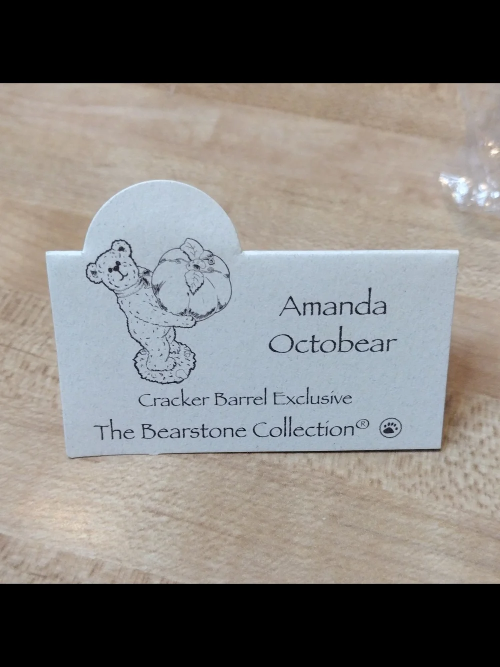 Boyds Bears Amanda Octobear Pumpkin Figurine Cracker Barrel Exclusive Boxed Mint